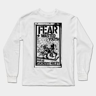 Fear / Wasted Youth Punk Flyer Long Sleeve T-Shirt